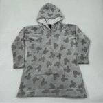Disney  Mickey Mouse Pullover Fleece Lounge Hoodie Robe Sweatshirt Women’s L Photo 0