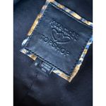 Topshop  Kate Moss Black Leather Jacket Women’s Size 4 US Asymmetric Zip Iconic Photo 7