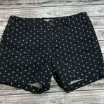 Merona  Women's Casual Summer Diamond Line Pattern Chino Shorts Black White 2 Zip Photo 0