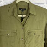 Frye  Addie Western olive green button down top NWT Photo 1