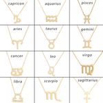 🆕Pisces Zodiac Astrology Pendant Necklace Gold Photo 2