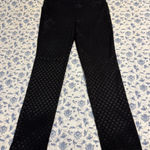 Charter Club  Black on Black Polka Dots STRETCH dress pants Size 10 Photo 0