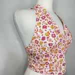 BP NWT Orange/Red/White Floral Halter Top Photo 2