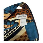 Neiman Marcus Vintage 60s/70s MOD Brown Abstract Maxi Dress Gown w/Wrap Shawl XS Photo 12