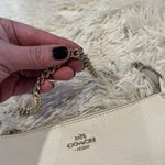 Coach  F53340 Pebbled Leather Large Chain Wristlet  Phone Purse Ivory/Cream NWT Photo 2