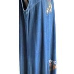 Vintage denim hand painted jumper maxi dress and Jacket size L Size L Photo 7