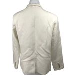Jenni Kayne  Women's White Linen One Button Collar Boy Blazer Coat Jacket Size XL Photo 1