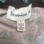 Veronica M Vtg Geometric Print Long Sleeveless Maxi Dress Boho Beach Photo 6