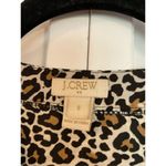 J.crew leopard long sleeve vneck blouse small Black Photo 2