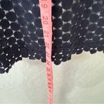 Karl Lagerfeld  Navy Blue White Eyelet Tank Top Blouse Size 6 Photo 6