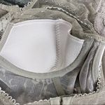 Victoria's Secret Victoria’s Secret Gray Lace Dream Angel Lined Demi Bra Top 32B Photo 5