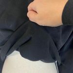 OTL Black Cropped Distressed Hoodie with Raw Hem Size L Photo 9