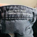 Wild Fable  Black Distressed Raw Hem High Rise Shorts Women's Size 00 Photo 5