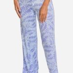 Hale Bob  Women's Blue Leaf Print Lounge Sleep Pants, NWT large Photo 0