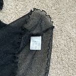 Brandy Melville Black  Sparkly Mesh Shirt Photo 2