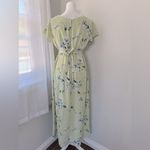 Vintage ‘90s Dude U.S.A. Light Green Floral Maxi Dress Size M Photo 4