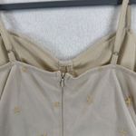 Le Lis Collection Star Bodysuit‎ Beige Gold Adjustable Strap Size S Tan Photo 3