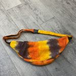 Freakmandu Collections Hemp Fanny Pack Tie Dye Belt Bag Festival Orange Photo 1