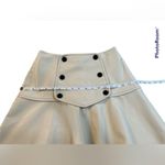 Alexis Kita Vegan Leather Mini Skirt Ivory / Size M Photo 14