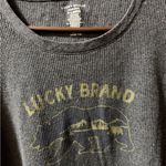 Lucky Brand  Navy Graphic Long Sleeve Sleep Tee nightgown size XL Photo 2