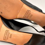 Marc Jacobs  Black White Circle Leather Slingback Black Pointed Pumps Size 39.5 Photo 2