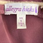 Allegra Hicks Retro Velvet Boho Silk Velvet Crochet Flower Child Mini Dress 2 Photo 5