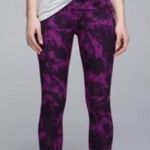 Lululemon 6 Leggings Wunder Under Breezie Regal Plum Tie Dye High Rise 31’ Photo 0