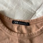 ZARA Tan  short sleeved top Photo 1
