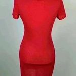 superdown Red Deep V-Neck Mini Dress/Coverup Size M Photo 3