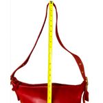 Coach VINTAGE Red Glove Tanned Duffle Sac XL Crossbody Bucket Bag USA 9085 COA Photo 8