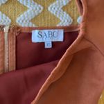 Sabo Skirt Brown Faux Suede Off Shoulder Crop Top Photo 4