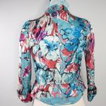 ‎Vintage jacket with floral print Blue Size XXS Photo 4