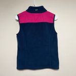 Vineyard Vines Navy Blue Fleece Vest Full Zip Up Small Women Photo 5