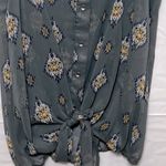 B Jewel SHEER GREY TIE KNOT SLEEVELESS BLOUSE Photo 1