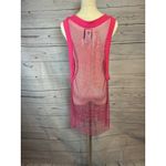 Adidas  Originals Triple Shock Pink Crystal Rhinestones Mesh Tank Top Ivy Park Photo 4