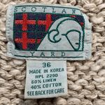 Vintage Knit Sweater Vest Top Pullover Off White Ruffle Sleeve Open Weave Linen Photo 8