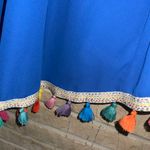 Judith March Royal Blue Pom Pom Kimono Photo 6