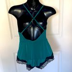 Yandy  Emerald Satin Romper Lingerie S/M Photo 1