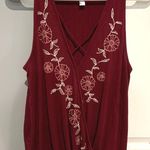 Francesca's Maroon Tank Top Photo 1
