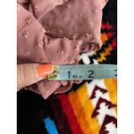 SheIn  Mauve Chiffon Romper Sheer Tie Straps Beads Lined‎ Size Medium Back Zip Photo 7