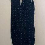 Old Navy Sleeveless V Neck Shift dress/Top black w beige gold stars Large Photo 2