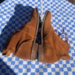 Vintage Shoe Company “Lilly” Made in USA Vintage Suede Leather Boots Size 10M Brown Photo 2