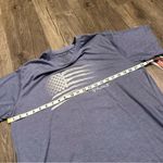 Huntworth New Women's  T Shirt XL Distressed Flag Graphic Tee American Flag Blue Photo 8