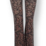 Y2K Ann Ferriday Sheer Lace Pants Black Brown Gothic Flare Leg Dark Romance XS Photo 0