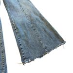 We The Free Free People  Curvy Wide Flare Leg Jeans Raw Hem High Waisted Size 33S Photo 4