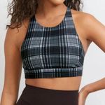 NWT Stori Endurance Plaid Print Padded Sports Bra Black/White/Gray Women's US 2 Size undefined Photo 0
