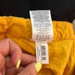 BCBG Maxazaria Yellow Eyelet Embroidery Pleated Front Dress Shorts Size Small Photo 7