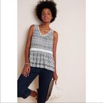 Anthropologie Maeve Cammie Embroidered Peplum Top Photo 2