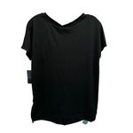 Cuddl Duds 2-Peice PJ Set Black Short Sleeve Top Floral Headband Size XS Photo 4