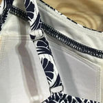 Lands' End Sz 8 Black Geometric Print Wirefree Soft Cups Tankini Top Photo 4